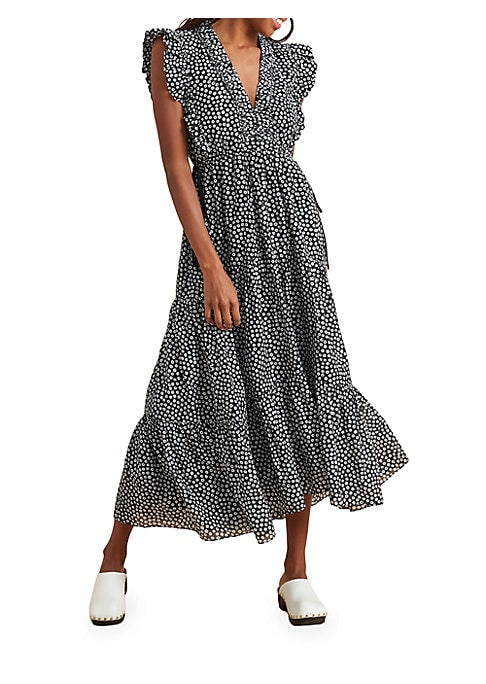 Ruffled Dot Dress