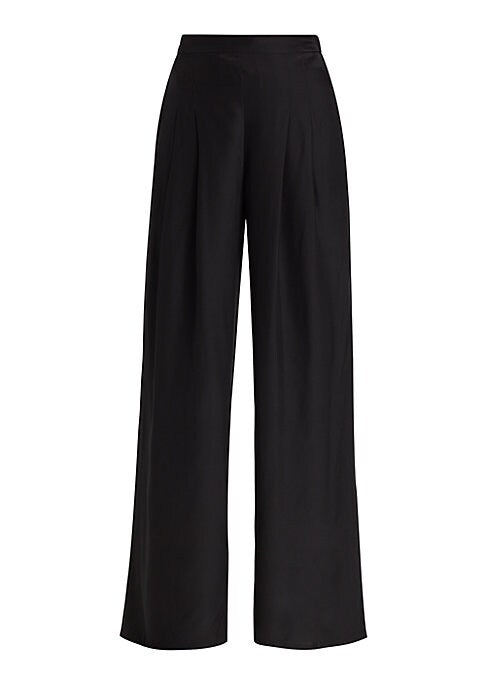 Elegant Pleat Wide Trousers