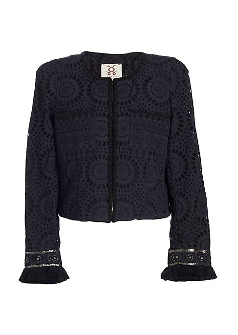 Embroidered Flare Jacket