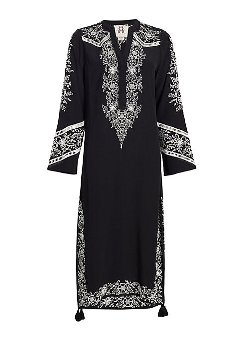 Embroidered Tassel Caftan