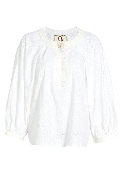 Embroidered Peasant Blouse