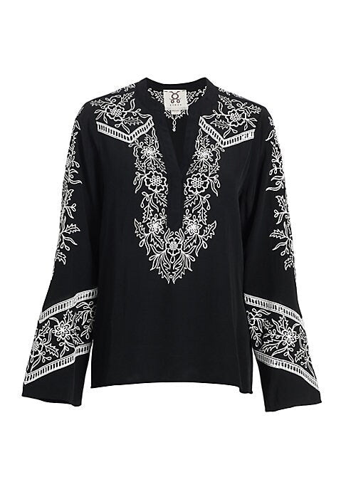 Floral Draped Elegance Top