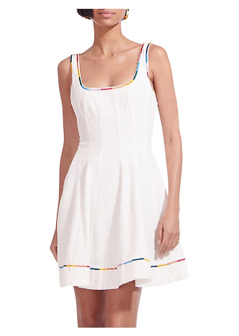 Embroidered Chic Mini Dress