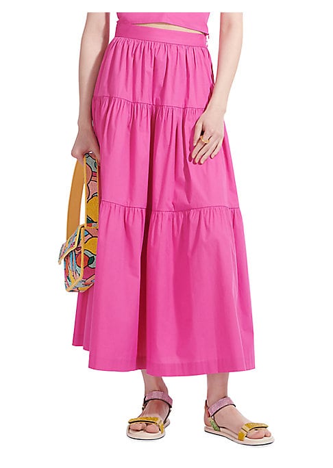 Tidal Flow Midi Skirt