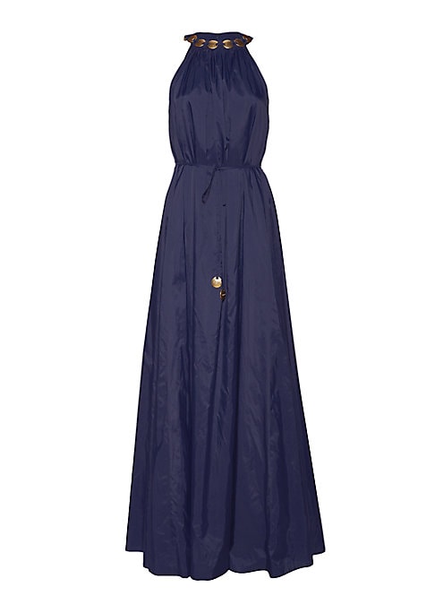 Chic Hammered Maxi Dress