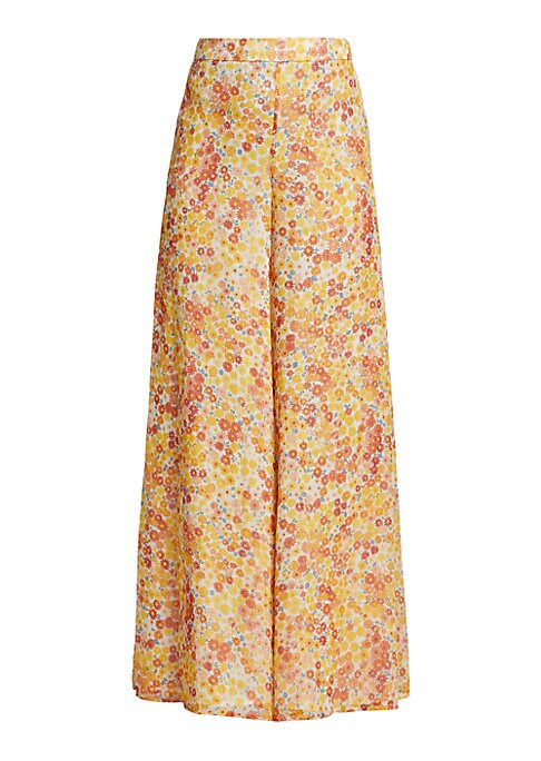 Floral Breeze Wide-Leg Trousers