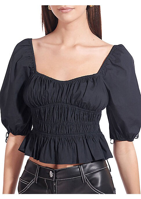 Puffed Elegance Crop Top