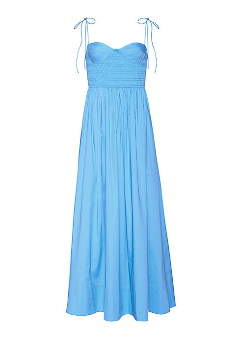 Tied Smocked Maxi Dress