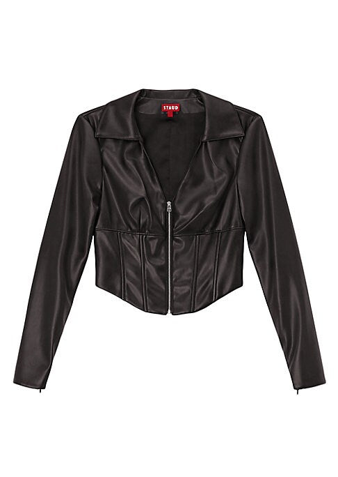 Chic Faux Leather Top