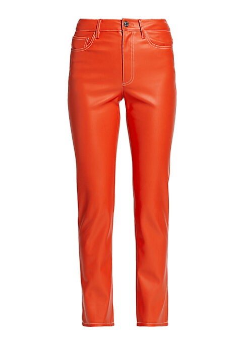 Chic Faux Leather Trousers