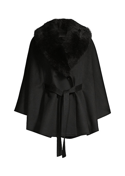 Luxe Shearling Wrap Coat