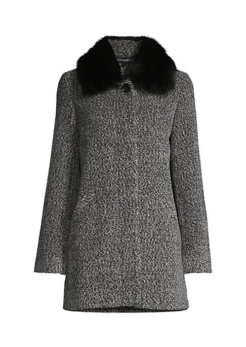 Textured Shearling Coat