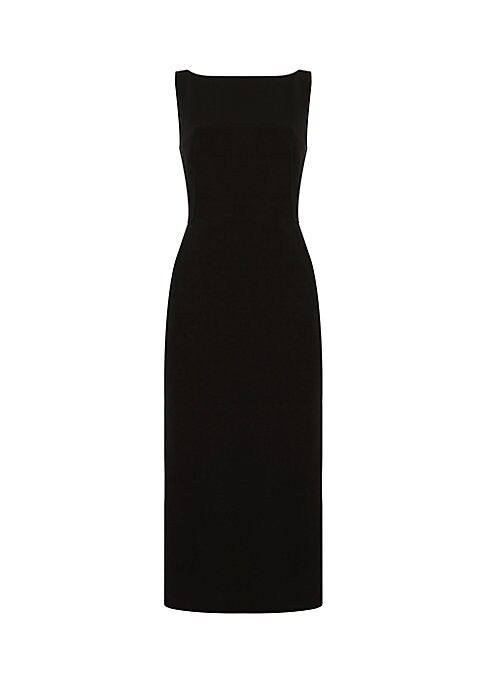 Elegant Wool Midi Dress