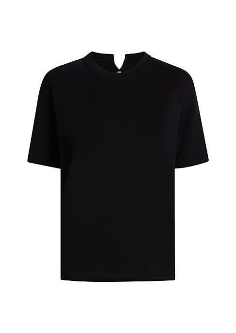 Curved Hem Cotton Tee