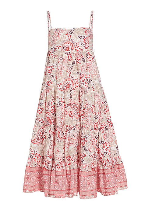 Tiered Cotton Midi Dress