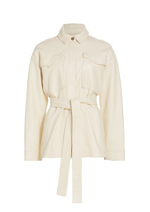 Utility Chic Leather Jacket
