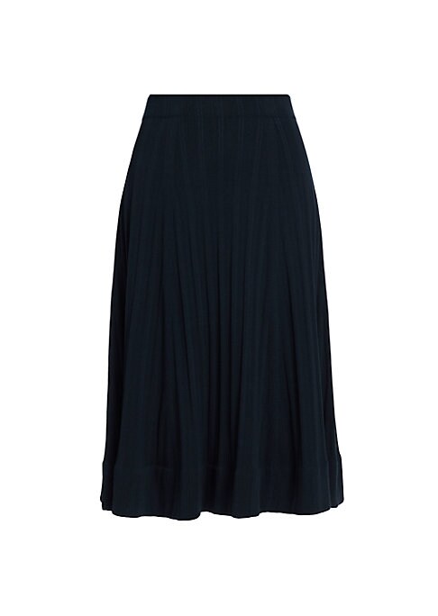 Silk A-Line Flutter Skirt