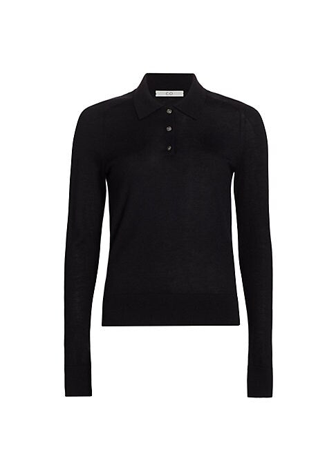 Luxurious Knit Polo Sweater