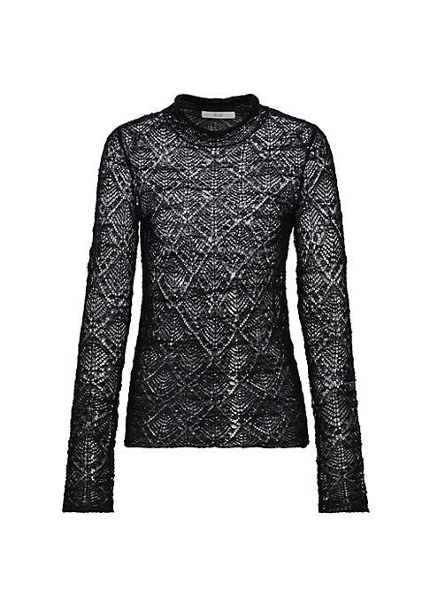 Lace Knit Cozy Top