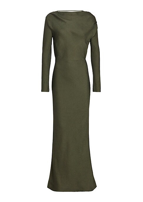Dramatic Draped Evening Dress