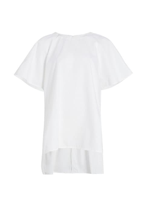 Silk Blend Cape Top