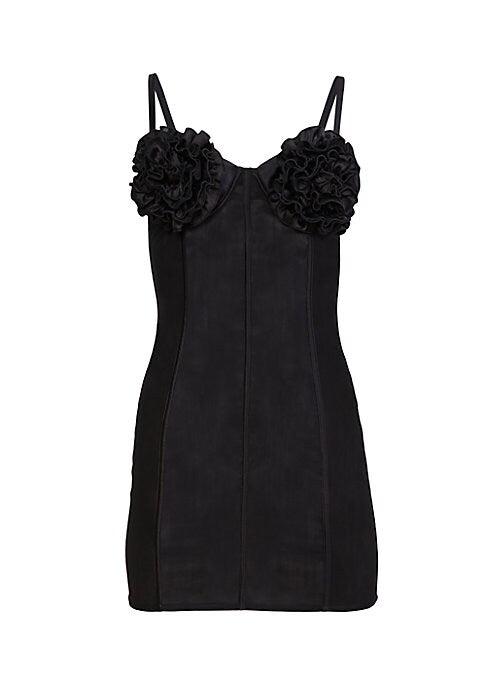 Rose Adorned Mesh Dress