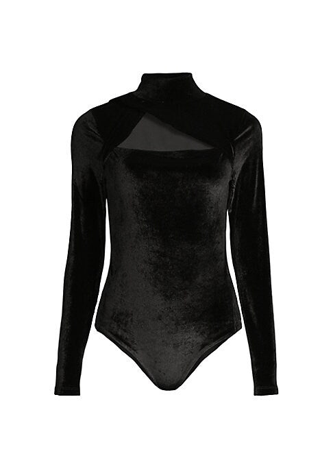 Velvet Cut-Out Bodysuit