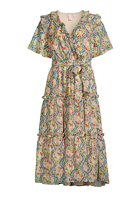 Floral Ruffle Midi Dress