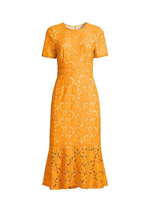 Floral Lace Midi Dress