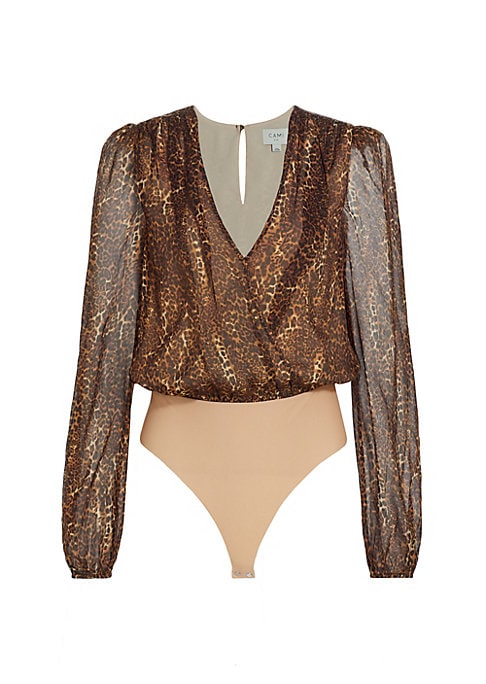 Leopard Silk Elegance Bodysuit