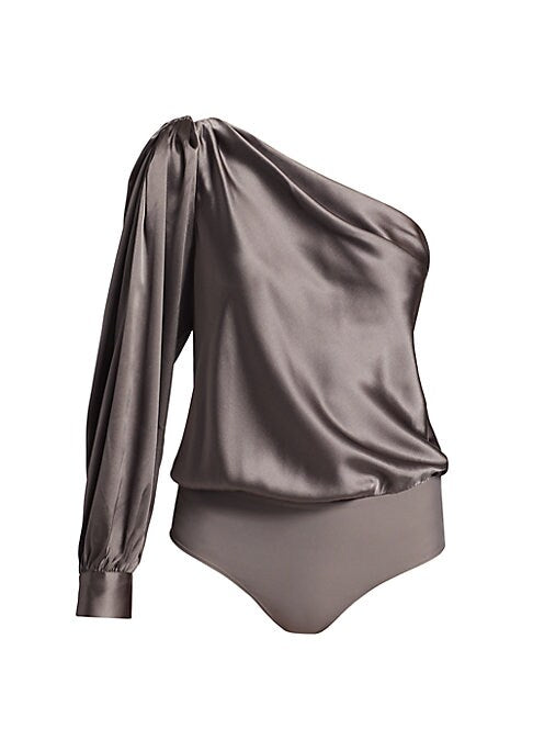 Silk Charmeuse Statement Bodysuit
