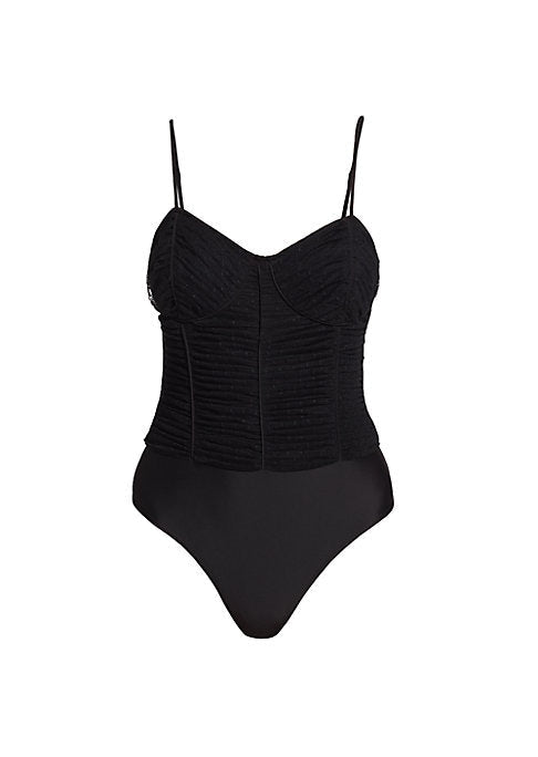 Ruched Sweetheart Bodysuit