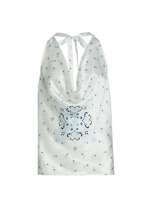 Floral Mandala Silk Top