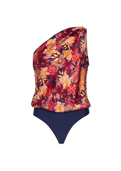 Floral Luxe One-Shoulder Bodysuit
