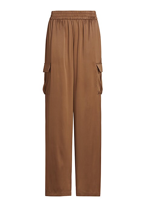 Chic Silk Cargo Trousers