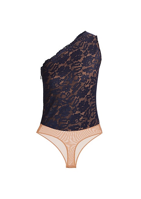 Lace One-Shoulder Bodysuit