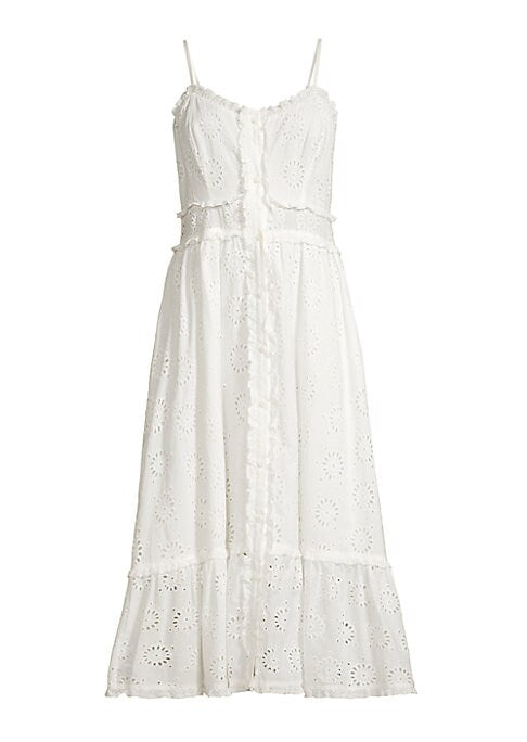 Breezy Eyelet Midi Dress