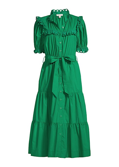 Chic Eyelet Midi Dress
