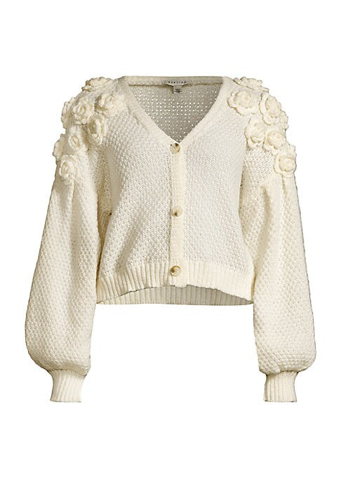 Floral Balloon Cardigan