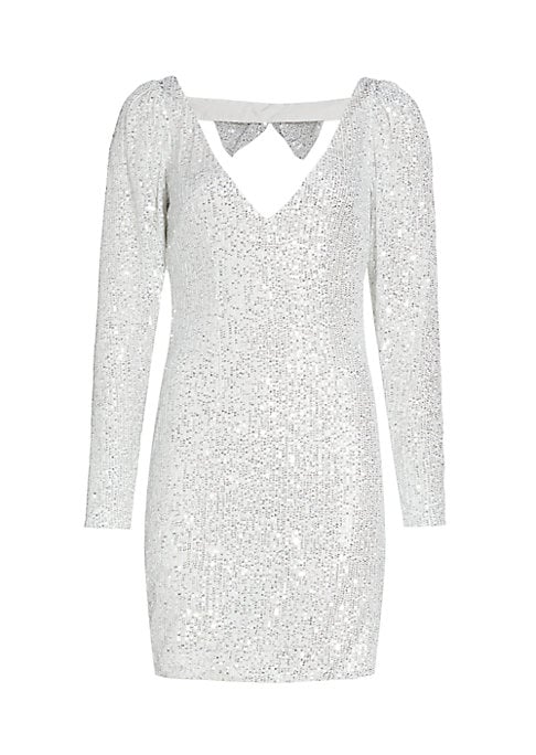 Sparkling Bow Mini Dress