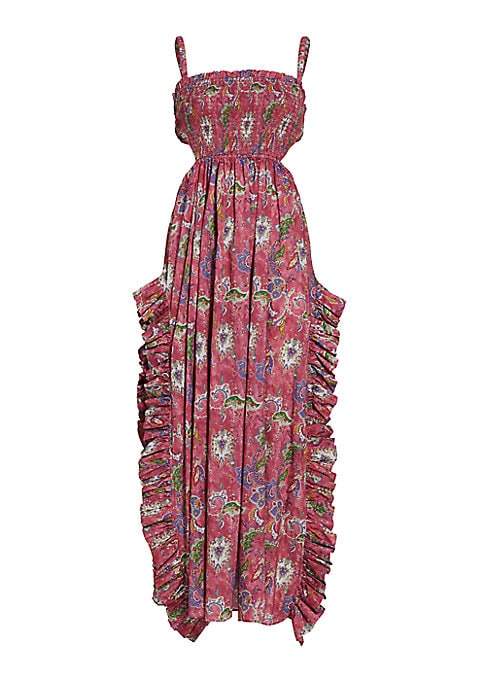 Floral Ruffle Maxi Dress