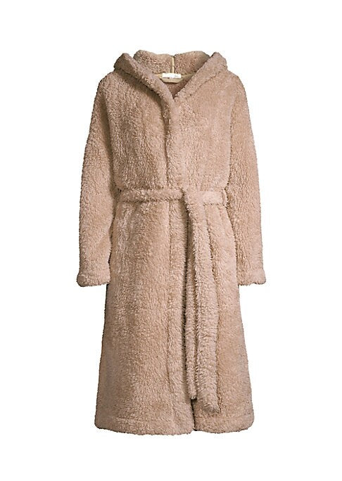 Cozy Fuzzy Hooded Robe