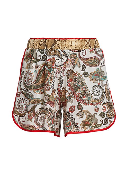 Silk Paisley Lounge Shorts