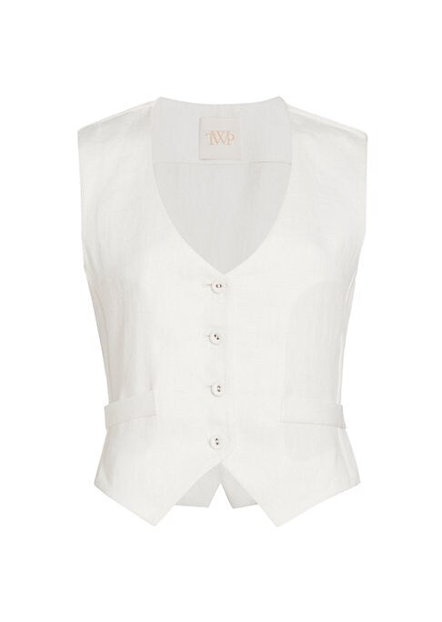 Luxe Linen Tailored Vest