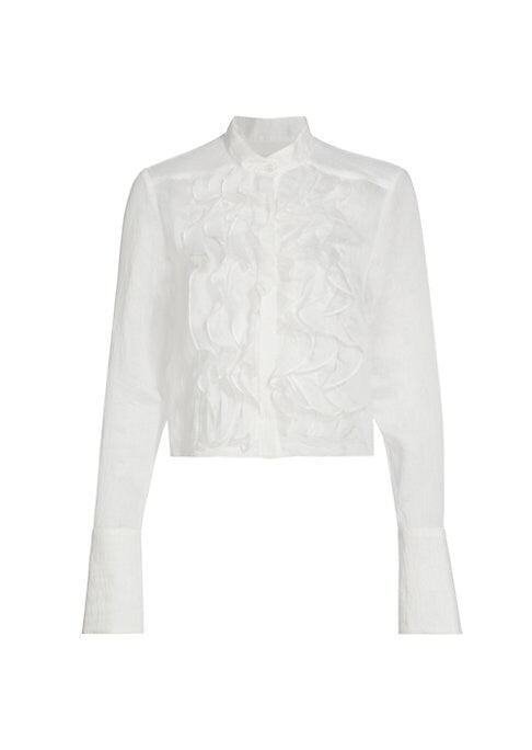 Ruffled Organza Elegance Blouse