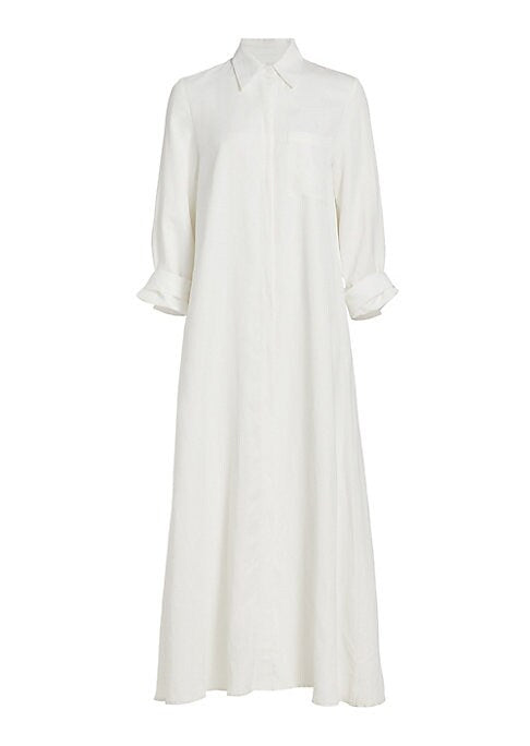 Luxe Linen-Blend Gown