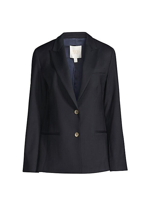 Chic Oversized Wool Blazer