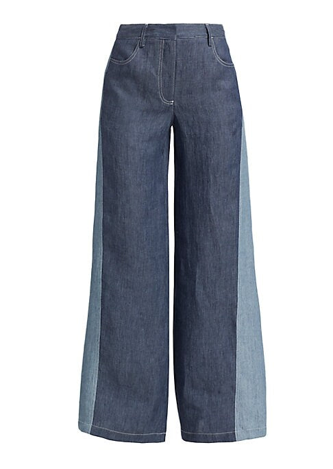 Chic Wide-Leg Hemp Trousers