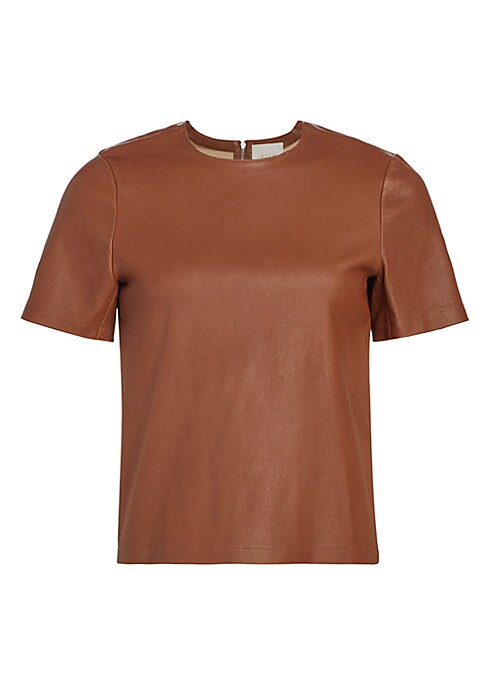 Luxe Leather Boxy Top
