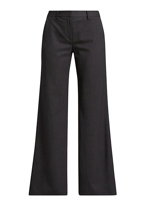 Chic Wide-Leg Wool Pants